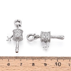Ottone micro spianare pendenti zirconi&nbsp;KK-N287-17P