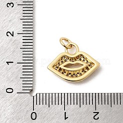 Messing micro pave klare zirkonia anhänger&nbsp;KK-H267-061G