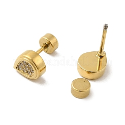 Ohrstecker aus 304 Edelstahl mit Strass für Damen&nbsp;EJEW-G364-08G