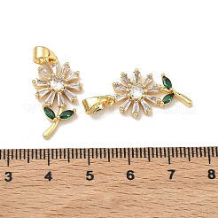 Colgante micropavé cubic zirconia de latón&nbsp;KK-H265-10B-G