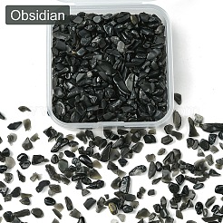 50 g natürliche Obsidian-Chip-Perlen&nbsp;G-YW0001-59