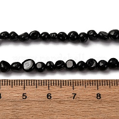 Naturali nera perle di tormalina fili&nbsp;G-I389-A30-A