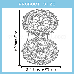Mandala Thema Kohlenstoffstahl Stanzformen Schablonen&nbsp;DIY-WH0309-4021A