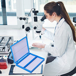 Cajas de tinción de portaobjetos de microscopio de plástico&nbsp;AJEW-WH0796-77