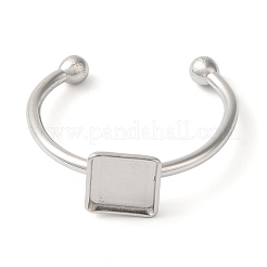 Composants de bague de manchette ouverte en acier inoxydable 304 anti-ternissement&nbsp;X-STAS-I306-03P