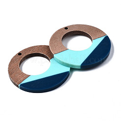 Colgantes de resina y madera de nogal&nbsp;RESI-S389-066A-A