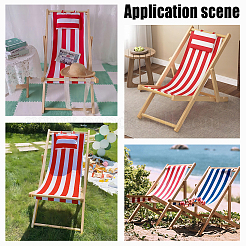 Strandliegestuhlbezug aus Leinenstoff mit Kissen&nbsp;AJEW-WH0342-54A