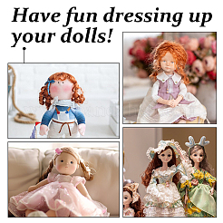 5 stücke hohe temperatur faser lange birne dauerwelle frisur puppe perücke haar&nbsp;DOLL-DC0001-05B