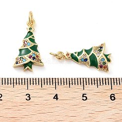 Pendentifs en laiton plaqués sur support pour thème de Noël&nbsp;KK-M280-11E-G