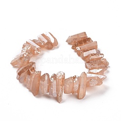 Brins de perles de cristal de quartz naturel&nbsp;G-K181-B26