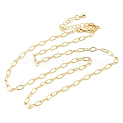 Collane con catena in ottone da 3 mm per donna&nbsp;NJEW-F366-01A