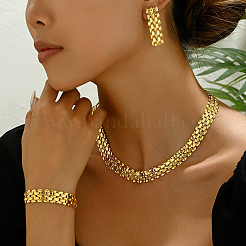 Retro-Legierung Kette Armbänder & Ohrringe & Halsketten Sets für Frauen&nbsp;FZ4495
