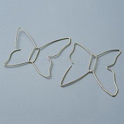Spezielles Eisen höhlen Schmetterlings-Ohrringe aus&nbsp;EJEW-WH0011-18G