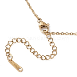Collane con ciondolo in ottone e zirconi cubici color cremisi fragola&nbsp;NJEW-JN05148-01