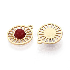 Natürliche Karneol-Anhänger (gefärbt und erhitzt)&nbsp;STAS-N123-03G-01