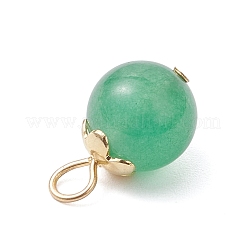21 Stück 21 Stile natürliche & synthetische gemischte Edelsteine runde Charms&nbsp;PALLOY-JF04619-01