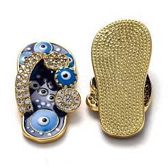 Pendenti in ottone con zirconi chiari&nbsp;KK-B028-10G-B