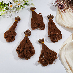 5 stücke hohe temperatur faser lange birne dauerwelle frisur puppe perücke haar&nbsp;DOLL-DC0001-05B