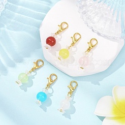 6 décoration suspendue en verre pour bonbons&nbsp;HJEW-JM04363-02
