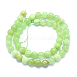 Natürliche weiße Jade perlen Stränge&nbsp;G-K310-C14-8mm