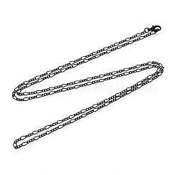 Messingbeschichtete Eisen Bordsteinkette Halskette Herstellung&nbsp;MAK-T006-04A