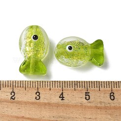 Perline di pesce fatte a mano in lamine di vetro&nbsp;FOIL-Z001-01C