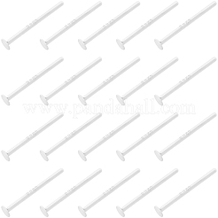 10 Paar 925 Ohrstecker aus Sterlingsilber mit flachen Pads&nbsp;STER-BBC0009-02