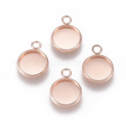 201 pendentifs en acier inoxydable sertis de cabochons&nbsp;STAS-F191-14RG-B