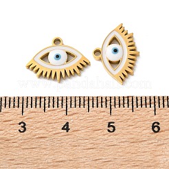 Anhänger aus 304 Edelstahl mit Emaille-Motiven zum Thema „böser Blick“&nbsp;STAS-B100-02G-03
