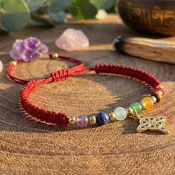 7 Chakra-Charm-Armbänder aus Edelstahl 304&nbsp;ML7512