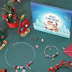 Bastelset für europäische Armbänder und Halsketten zum Thema Weihnachten&nbsp;DIY-WH0308-346