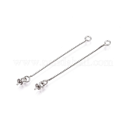 Pendenti con nappa in argento sterling placcato rodio anti-ossidazione 925&nbsp;STER-N016-05P