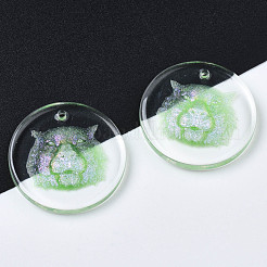 Colgantes de resina transparente&nbsp;RESI-N030-007C