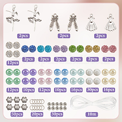 DIY-Set zur Herstellung von Armbändern aus Polymer-Ton mit Strassperlen&nbsp;DIY-SC0029-07