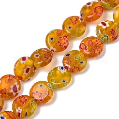 Handgemachte Millefiori Bunte Malerei Perlen Stränge&nbsp;LAMP-G166-17B-06