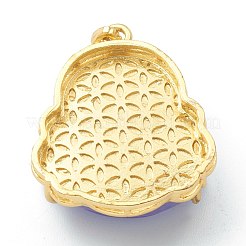 Messing micro pave klare zirkonia anhänger&nbsp;ZIRC-I050-07G
