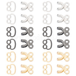 15 Satz 3 Farben Legierung Taille Extender Haken & Ösen Verschlüsse&nbsp;DIY-TA0012-28