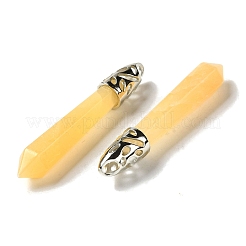 Natürliche gelbe jade spitze große anhänger&nbsp;G-Z055-01P-19