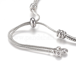 Bracelet coulissant réglable en laiton plaqué sous vide PVD/bracelet bolo&nbsp;BJEW-CJC0001-01P