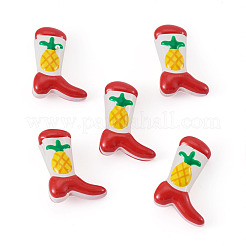 5 perle en émail de verre pour peinture de cuisson de bottes&nbsp;LAMP-TADJ0001-08I