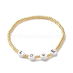 Juego de pulseras elásticas hechas a mano con cuentas heishi de arcilla polimérica&nbsp;BJEW-JB07406-03
