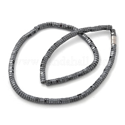 Collane di perline di ematite sintetica non magnetica esagonale&nbsp;NJEW-R020-09