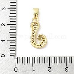 Ottone micro spianare pendenti zirconi&nbsp;ZIRC-C012-01G-10