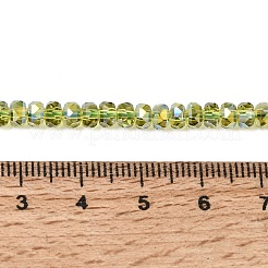 Chapelets de perles en verre électroplaqué&nbsp;GLAA-Q105-03-02