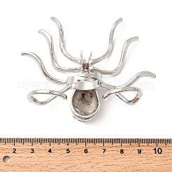 Polsini regolabili con anelli aperti in lega di strass di Halloween&nbsp;LS-RJEW-P162-01P
