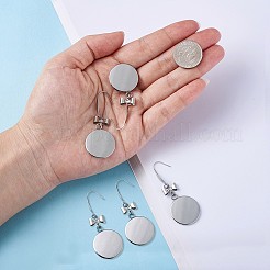 Crochets de boucles d'oreilles en acier inoxydable chirurgical 316&nbsp;STAS-TAC0001-01B