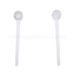 Winzige Kugelohrstecker aus Kunststoff&nbsp;EJEW-N022-01A