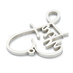Pendentifs en acier inoxydable 304 anti-ternissement&nbsp;LS-STAS-B016-06P