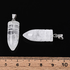 Naturquarz Kristall Anhänger&nbsp;G-N349-16P-09
