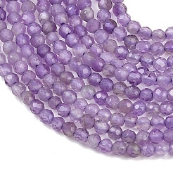 Natürlichen Amethyst Perlen Stränge&nbsp;G-B171-C02-2mm